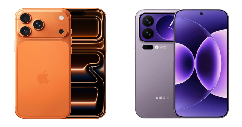 نمای جلویی و پشتی iPhone 17 Pro Max اپل با طراحی لوکس و ماژول دوربین سهگانه