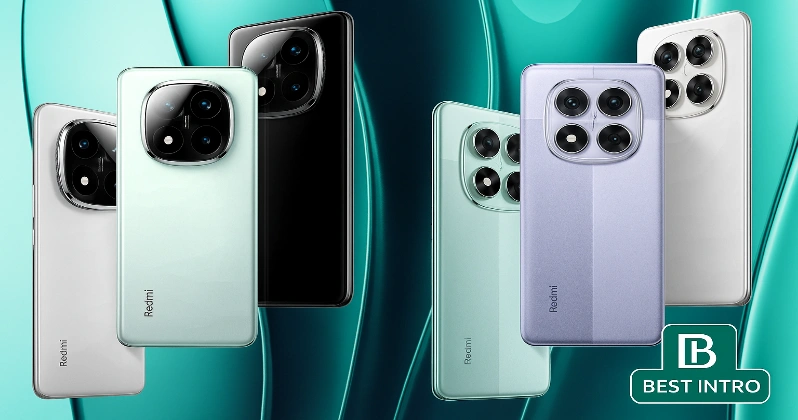 مقایسه طراحی قاب پشتی دو گوشی Redmi Note 14 Pro و Redmi Note 14 Pro Plus با لوگوی ITrends
