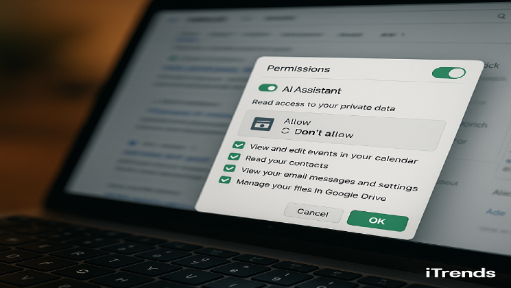 هوش مصنوعی در حال بررسی داده‌های شخصی کاربر