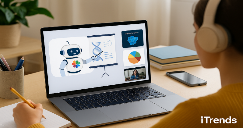 نمایی از قابلیت Guided Learning در پلتفرم هوش مصنوعی Gemini گوگل
