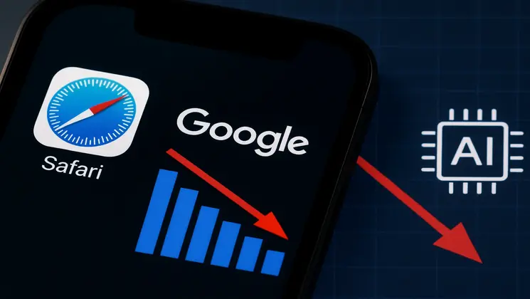 آمار جست‌وجوی گوگل در Safari کاهش یافت؛ هوش مصنوعی جایگزین می‌شود؟