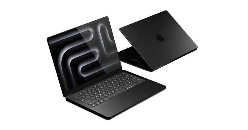 نمای داخلی Apple MacBook Pro 14 M3 Pro و نمایشگر mini-LED با دقت رنگ بالا