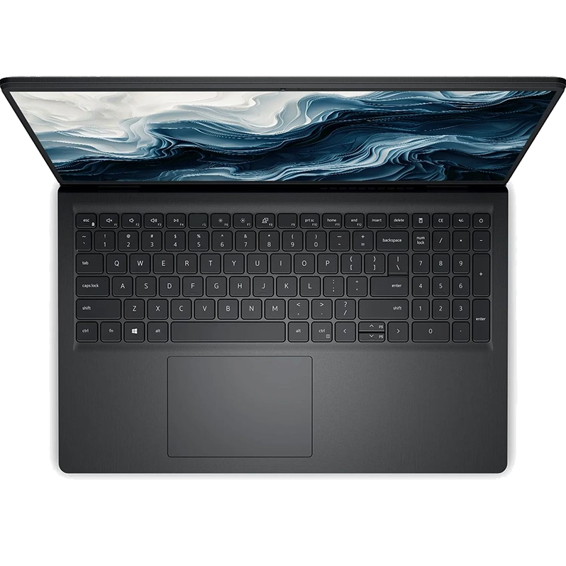 نمایی از لپ‌تاپ Dell Vostro 3520 با طراحی اداری، پردازنده نسل ۱۲ و صفحه‌نمایش ۱۲۰ هرتزی