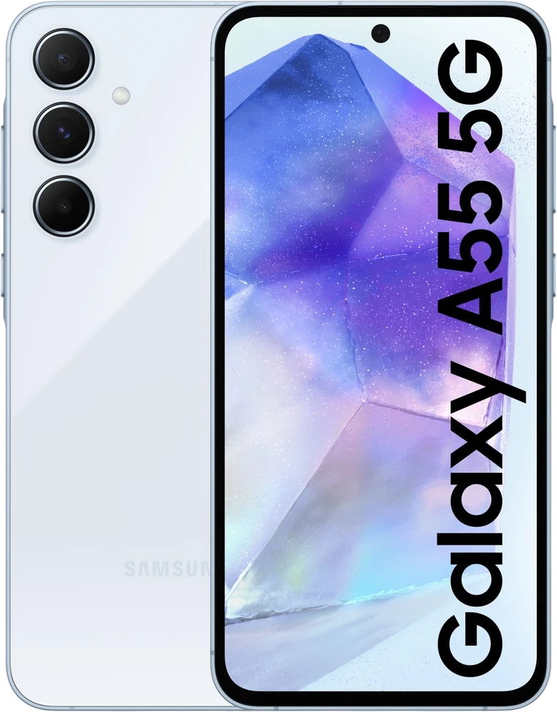 گوشی Galaxy A55 سامسونگ با طراحی شیشه‌ای، استاندارد IP67 و دوربین OIS – مناسب برای عکاسی و کاربری روزمره