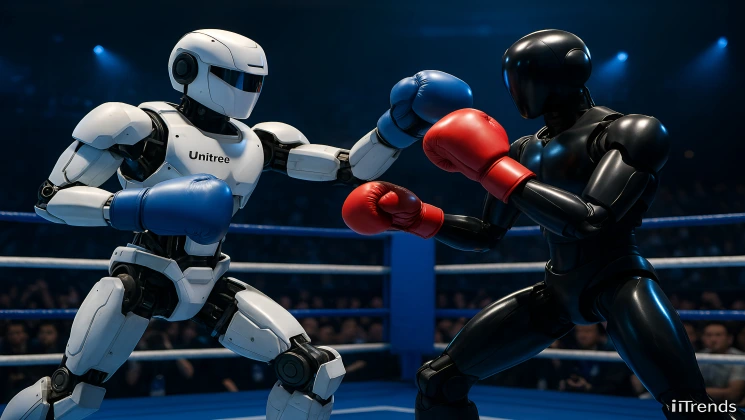 رینگ ربات‌ها: اولین مسابقه مشت‌زنی ربات‌های انسان‌نما در چین برگزار شد