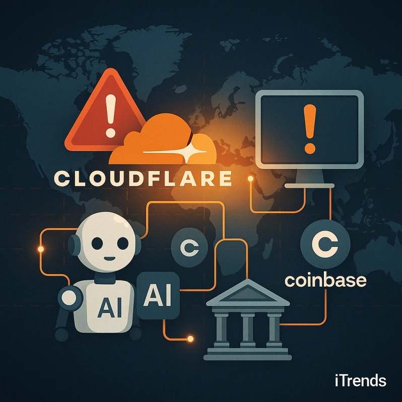 مشکل فنی Cloudflare باعث اختلال در سرویس‌های AI، صرافی‌ها و وب‌سایت‌های جهانی شد
