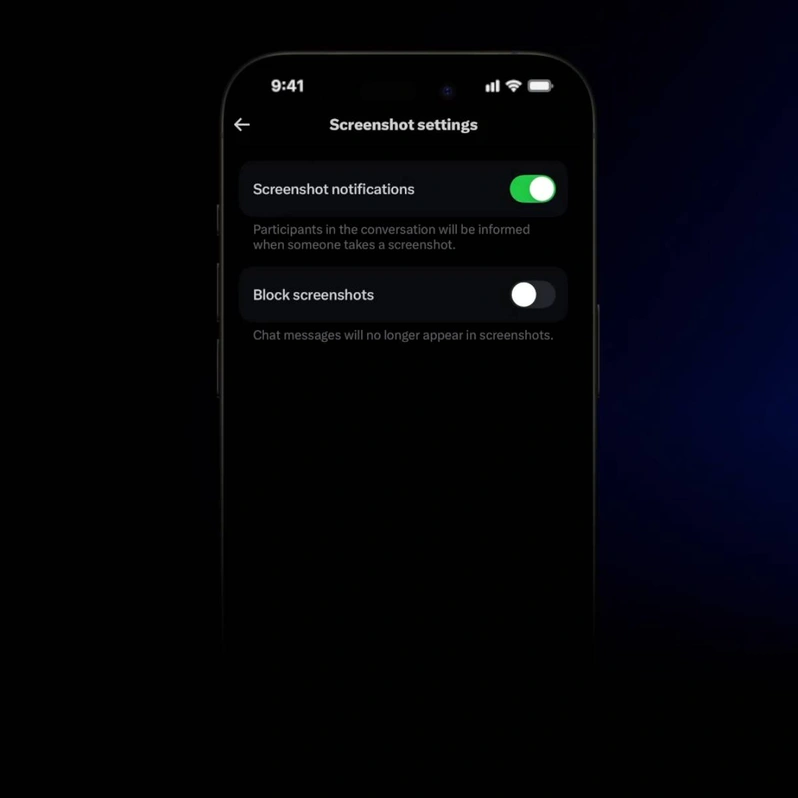 اشتراک‌گذاری فایل‌ها و تصاویر در چت‌های X Chat