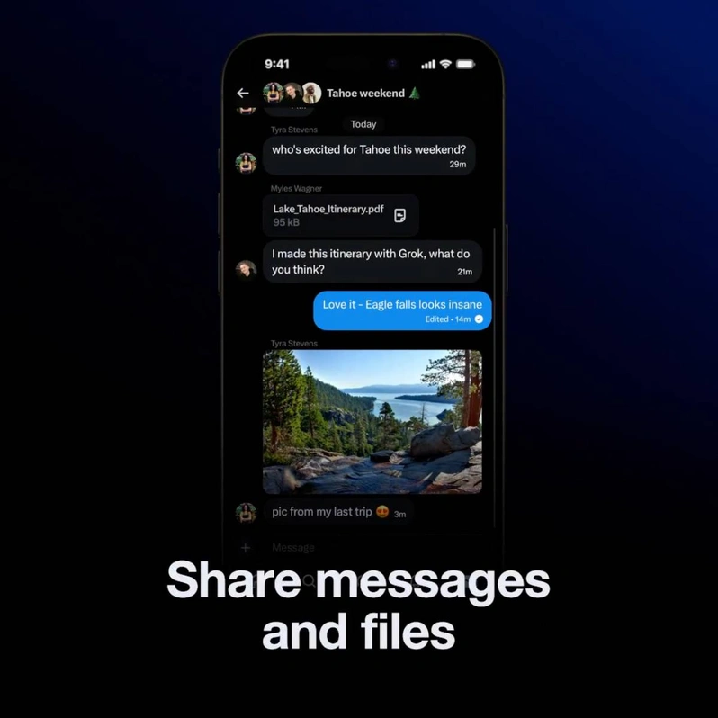 تنظیمات جلوگیری از اسکرین‌شات و اعلان اسکرین‌شات در X Chat